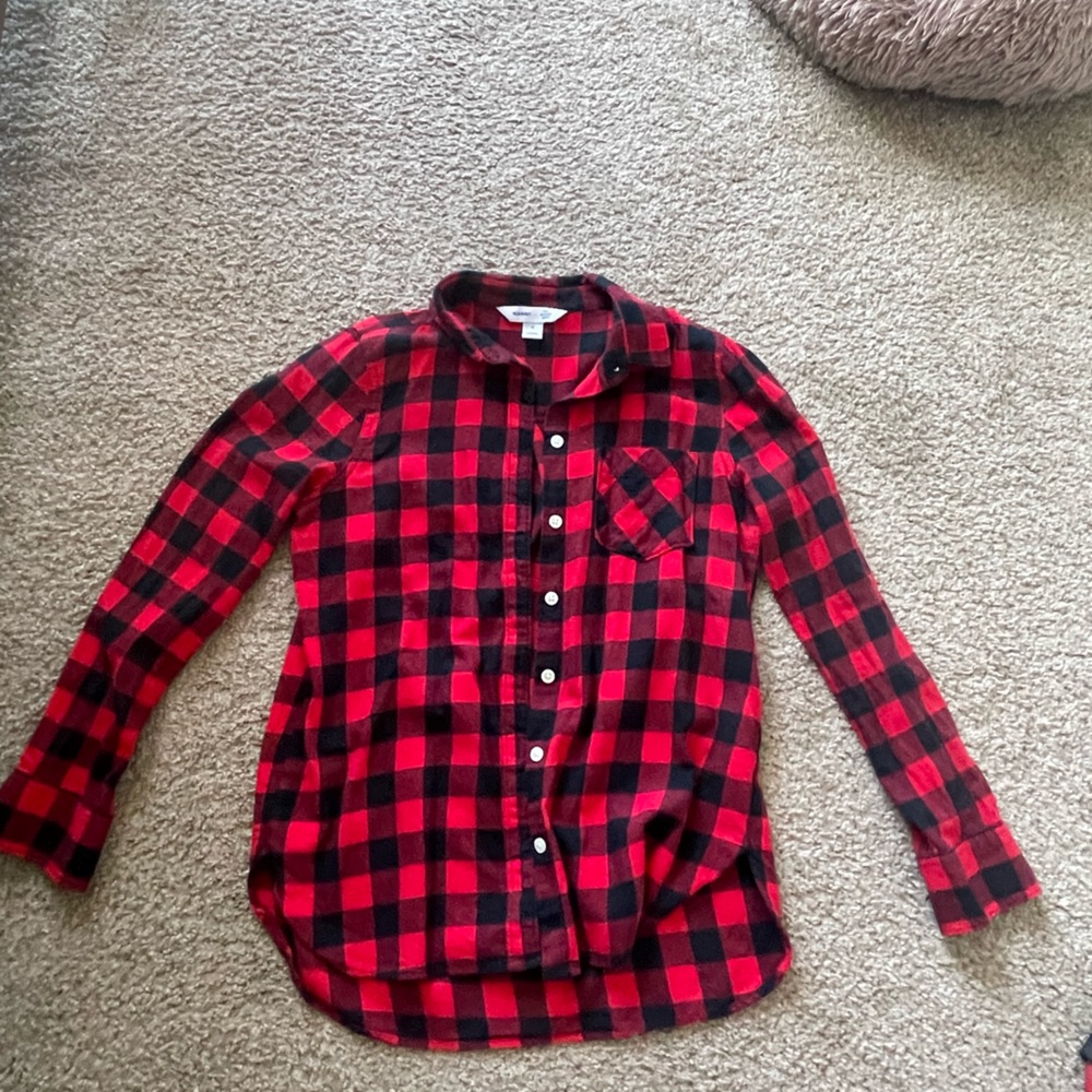 Black and red flannel